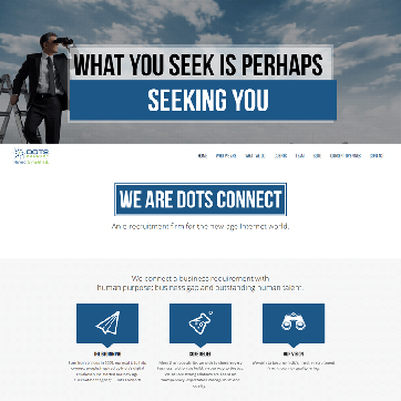 Dots Connect e-recruitment website Layout
